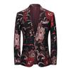 Novo terno estampado de um botão masculino 2022 performance de palco banquete terno casual de negócios jaqueta masculina plus size