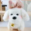 Chaveiro Pingente de Pelúcia Cachorrinho Fofo Estilo Livro Vermelho Pequeno Pingente de Boneco Cachorro Cartoon Criativo Venda por Atacado