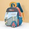 Mochila Escolar de Jardim de Infância Novo Estilo, Grande Capacidade, Mochila Casual Color Block de Desenho Animado para Meninos e Meninas, Alto Valor Estético, Mochila Leve