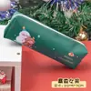 Estojo de Lápis de Natal Desenho Criativo Prêmio Final de Papelaria Pequeno Presente Armazenamento de Prêmio de Natal para Estudante Estojo de Lápis
