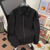 Chaqueta de cuero para hombre, abrigo corto casual, chaqueta biker de moda estilo coreano para primavera y otoño, moda masculina