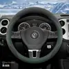 Funda de volante Volkswagen para Sagitar, Lavida, Magotan, ID3, Passat, Tiguan L, Bora, CC, Tharu, Tayron, funda de volante de invierno