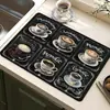 Alfombrilla Drenante de Barro Diatomeas Transfronteriza, Alfombrilla Absorbente, Alfombrilla Drenante para Encimera de Cocina, Fácil de Limpiar, Alfombrilla Limpiable para Barra de Máquina de Café