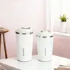 Taza de Café de Acero Inoxidable 304 Transfronteriza, Taza Termo de Alta Apariencia con Pantalla de Temperatura de Color Gradiente, Taza de Vacío Portátil para Exteriores
