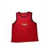 Chaleco de entrenamiento deportivo exterior transfronterizo 115g malla secado rápido ropa de entrenamiento camiseta de partido de fútbol venta al por mayor logo personalizado