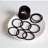 Goma elástica negra para el pelo de mujer, cuerda para el pelo duradera, cuerda para el pelo de coleta alta, banda para el pelo, goma elástica alta, cabeza de bola, sin costuras