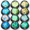 Lentejuelas cuadradas de 3 mm para uñas, brillo, polvo brillante, decoración mixta transfronteriza de celebridad de Internet, material al por mayor para pegamento de esmalte de uñas