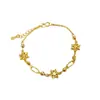 Pulsera de Copo de Nieve con Hebilla Dorada Estilo Coreano Primera Nieve 2026 Nuevo Estilo Lujo Ligero Alto Valor Apilable en Capas Estilo Nicho Pulsera