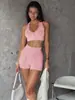 Roupas de Yoga Transfronteiriças Femininas Conjunto Esportivo Outdoor Secagem Rápida Shorts de Yoga Colete Fitness Roupa Esportiva Roupas Fitness Tops