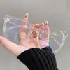 Gafas Negras de Montura Grande y Cara Ancha de 150 mm para Mujer con Miopía, Se Pueden Personalizar con Monturas Lisas de Alta Gama Anti-Luz Azul