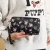 Bolsa de Celular de Camada Única para Atacado com Zíper, Porta-Moedas Longo Feminino, Bolsa de Armazenamento, Bolsa para Guardar Chaves, Estampa Vintage, Portátil