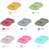 Prato de jantar de silicone para bebê novo de fábrica, conjunto de talheres com ventosa grande, 8 peças, prato de jantar de silicone com tema de carro de desenho animado para crianças
