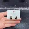 Brincos Fofos de Gato e Cachorro para Outono e Inverno para Mulheres Agulha de Prata S925 Moda Versátil Galvanoplastia Ecológica Acessórios Atacado Yiwu