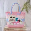 Bolsa Tejida Colorida de Gran Capacidad Cesta Portátil para Verduras Bolsa de Regalo Souvenir Salida a la Playa Picnic Vacaciones Bolsa Tejida