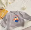Camiseta Casual de Manga Larga Rayada con Oso de Amor para Hombres, Mujeres y Bebés, Primavera y Otoño