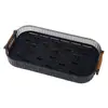 Bandeja de Té Doméstica de Lujo Ligero, Bandeja de Drenaje Portátil de Aspecto Elegante para Viaje, Mesa Pequeña de Té con Almacenamiento de Agua, Mesa Seca para Burbujas de Té, Bandeja de Té de Doble Capa