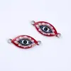 2022 Accesorios explosivos de joyería de Amazon Ojos impresos para manualidades Accesorios de joyería con baño de metal al por mayor Comercio exterior