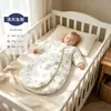 Saco de dormir para bebé Bibibay, Clase A, para Primavera, Otoño e Invierno, Temperatura Constante, Grosor Medio, Manta Antipatadas Todo en Uno para Bebé Recién Nacido de Algodón de Bambú