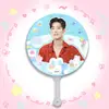 Xiao Zhan Artículos de Celebridad Artículos para Fans Abanico Grande Publicidad de Abanico Abanico Transparente Materiales para Bricolaje