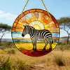 Adornos redondos colgantes temáticos de animales de acrílico transfronterizos, adecuados para uso en interiores y exteriores como atrapasoles