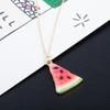 Comércio exterior transfronteiriço Amazon moda bonito fruta melancia colar feito à mão fábrica vendas diretas