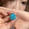 ¡Popular! Aretes de Hortensia Azules con un Aspecto Fresco y Oxigenado que Son Sorprendentemente Hermosos y Llenos de Atmósfera