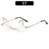 Gafas de Sol Divertidas sin Montura Transfronterizas Europeas y Americanas Libélula Diamante Danza Estilo Callejero Gafas de Sol Tendencia TikTok