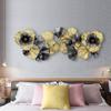 Decoração de parede tridimensional simples francesa para pendurar na parede, decoração de parede vintage nórdica de ferro forjado, decoração de parede para sala de estar, fundo de sofá, pingente de decoração de parede