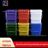 Balde de tempero para panela quente de 10L, balde de sabão em pó, balde quadrado de plástico de 25L, balde de armazenamento, balde de fertilizante, balde de revestimento de 5L