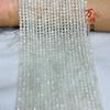Fabricantes de accesorios de joyería DIY semiacabada con cuentas sueltas facetadas de piedra lunar blanca de cristal natural al por mayor