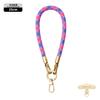 Cordão Original para Celular Longo 8mm Mosquetão de Montanhismo Transversal Ajustável Outdoor Elegante Dourado Escalada Corda Trançada