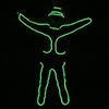 Traje led luminoso de palco jeans western linha luminosa de alta qualidade palco fluorescente adereços cool traje de performance dj bar