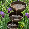 Taza Pequeña para Agua y Comida de Animales, Estación de Agua de Abejas y Mariposas para Jardín, Pilar Escultura Colorida para Exteriores, Inserto para el Suelo, Transfronterizo