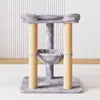 Árvore de Gato Integrada Simples Brinquedos para Gatos Prateleira para Gatos Árvore de Gato Plataforma de Escalada para Gatos Torre de Gato Sisal Villa para Gatos