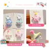 Goma para el pelo tipo moño de bebé con cuadros de estrella de cinco puntas estilo coreano, Cuerda para el pelo a cuadros linda para niñas, Accesorio para el pelo que no daña el cabello