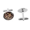 Botões de Punho de Metal Esmaltado Pintado Transfronteiriços, Botões de Punho de Camisa Franceses Modernos e Interessantes, Botões de Punho, Atacado do Fabricante