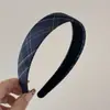 Diadema Estampada Estilo Universitario para Mujer, Versátil Accesorio para el Cabello Estilo Retro para Salir, Diadema Fina de Tela Prensada para el Cabello