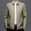 Jaqueta Coat Administrativa Fina de Primavera e Outono Masculina Casual de Negócios Gola Lapela Slim Fit Versátil