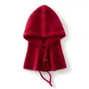 Gorro de cachemira de punto trenzado color liso estilo coreano, unisex, cálido, grueso y cómodo, diseñado para cubrir la cabeza y proteger los oídos