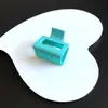 Grampo de Cabelo Quadrado de 4cm para Mulheres, Mais Vendido Transfronteiriço, Presilha de Garra de Cor Gradiente de Tamanho Médio para Rabo de Cavalo Alto Semi-Preso, Presilha Tubarão