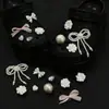 Accesorios DIY Crocs de Gama Alta Flor de Perla y Pedrería Hebilla de Zapato Flor de Zapato Accesorios de Zapato Desmontables