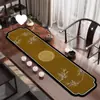 Bandera de Mesa Nuevo Tapete de Té Chino Estilo Chino Clásico Tapete de Mesa de Té Zen Impermeable Absorbente con Forma Especial