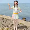 Traje de baño de una pieza para niña Verano 2026 Nuevo estilo Ropa de baño para niños medianos y grandes Niña de 12 a 15 años Traje de baño para niños con falda