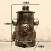 Estilo industrial de hierro retro personalidad creativa hidrante de incendios grande con tapa pie cubo de basura de metal sala de estar exterior barril