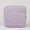 Dopamina Pana Floral Acolchado Hogar Portátil Gran Capacidad Cuadrado Pequeño Bolsa para la Menstruación Bolsa de Cosméticos