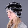 Suministro Sombrero de Invierno para Mujer de Piel de Conejo Rex Sombrero Trenzado de Piel de Conejo Sombrero Piña Espiral de Piel de Conejo Sombrero Cálido Engrosado