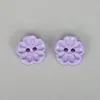 Botones de Plástico Coloridos Cosidos a Mano de Cuatro Agujeros Botones Lindos de Dibujos Animados de Flor y Corazón Botones Decorativos para Suéter y Cárdigan