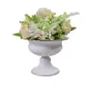 Vaso de Flores de Metal Dourado Estilo Europeu Amazon Recipiente Vintage para Arranjo de Flores Decoração de Hotel Casamento Corredor Vaso de Flores Secas Ornamento