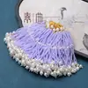 Estilo Antigo Miçangas de Pérola Franjas de Borla Estilo Chinês Acessórios Feitos à Mão Enfeites de Cristal DIY Charms para Bolsa Acessórios de Broche Pingentes