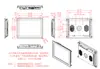 Monitor de computadora integrado de grado industrial con pantalla táctil capacitiva sumergible de 15 pulgadas, pantalla HD, computadora industrial inteligente